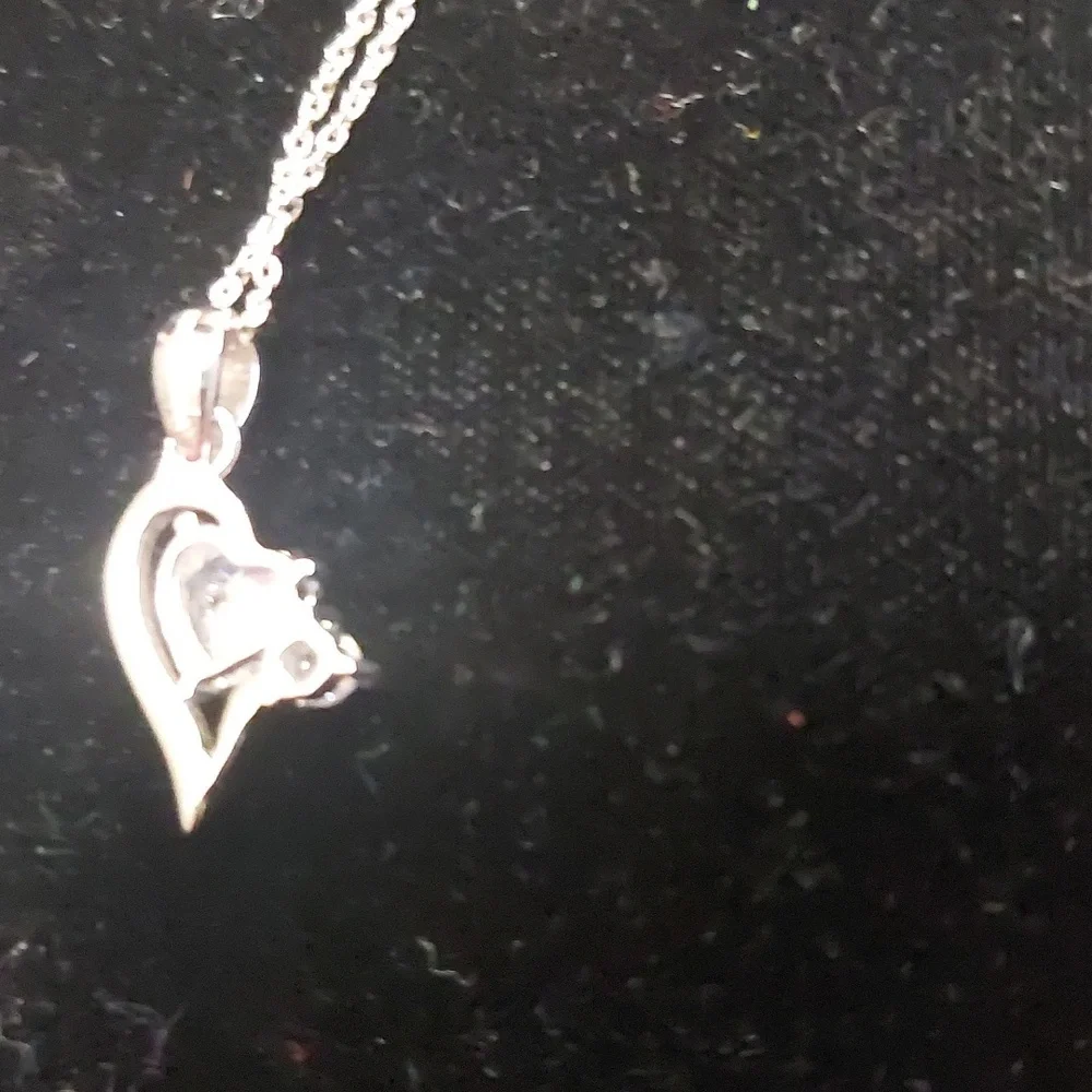 Sterling Silver CZ Pendant 18